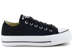 Shop Converse Platform Sneakers 560250C/001 Black White