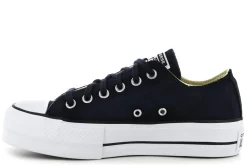 Shop Converse Platform Sneakers 560250C/001 Black White