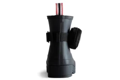 Shop Hunter Rain Ankle Boots Play Short Gears On Pouch Buckle Belt Boot Bl